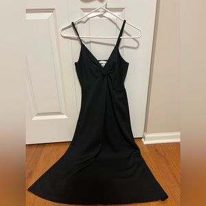 h&m cross midi dress